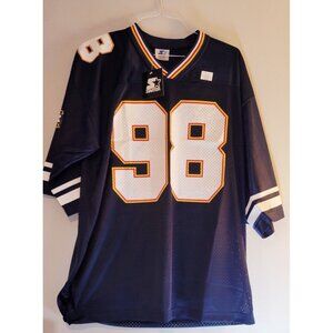 Super Bowl XXXII 98 Blue NFL Football Starter Jersey Mens Size 48/Large NWT 1998